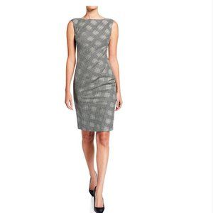 Black/multi Houndstooth Plaid sleeveless New W/ all Tags